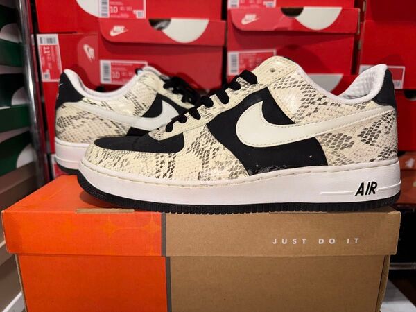 【USED】NIKE AIR FORCE 1 PREMIUM "Black/White Snake"