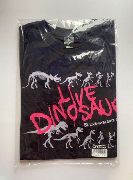 新品未開封★B'z LIVE-GYM 2017-2018 “LIVE DINOSAUR” 【ツアーTシャツ ネイビー XS】ツアT