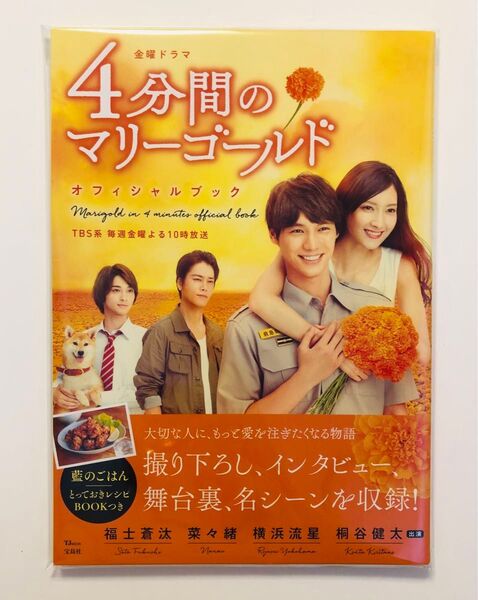 新品/極美品★横浜流星 福士蒼汰 菜々緒【TBS金曜ドラマ『4分間のマリーゴールド』オフィシャルブック】4マリ公式本写真集映画国宝