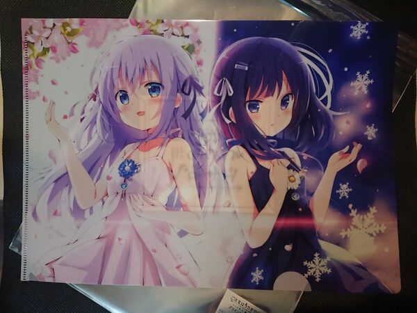 ご注文は東京アニメセンターですか? チノ、フユ クリアファイル ご注文はうさぎですか? BLOOM ごちうさ