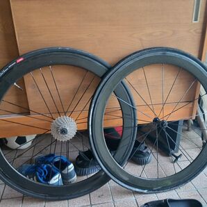 カーボンホイール 前後セット 10s 700×25c 90-115 PSI 600-800kPa