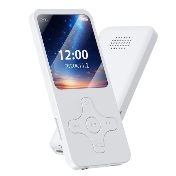 MP3プレーヤー 32GB 大容量 HIFI音質 スピーカー内蔵 ホワイト