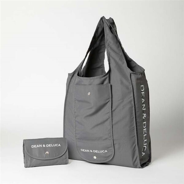 ショッピングバッグ2個セット ディーンアンドデルーカ エコバッグ DEAN&DELUCA チャコールグレー2個