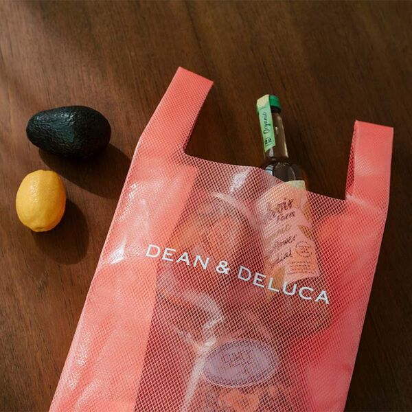 ショッピングバッグ EVA コーラルオレンジ DEAN&DELUCA ディーンアンドデルーカ
