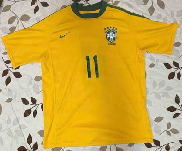 ブラジル サッカー サッカーシャツ 11番 Mサイズ ユニフォーム サッカー 半袖 M