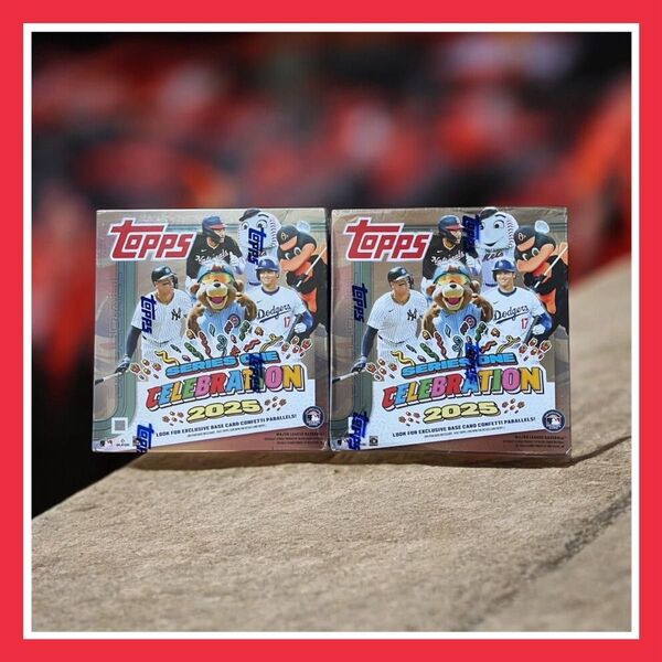 お値下げ!2025 Topps Baseball Series 1 Celebration - Mega Box 2boxセット