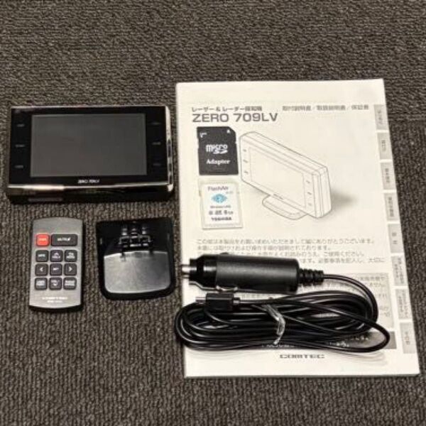 COMTEC コムテック レーダー探知機 ZERO709LV リモコン.無線LAN内蔵SDカード付き