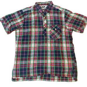 engineered garments 半袖シャツ チェック マルチカラー サイズL
