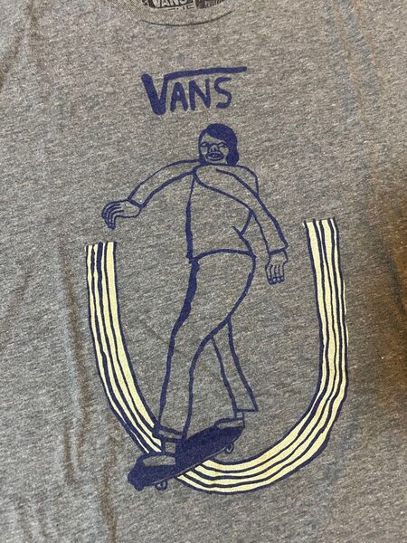 VANS Tシャツ スケボー グレー OFF THE WALL サイズL