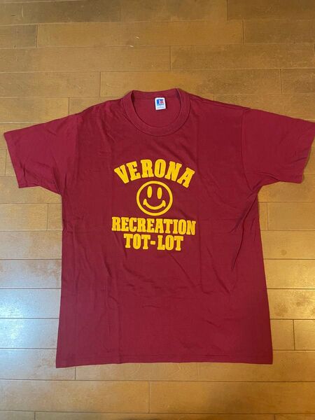 ラッセルアスレチック VERONA RECREATION TOT-LOT Tシャツ レッド 古着