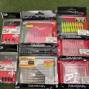 NO.5945 ダイワ月下美人 アジングワーム ジグヘッド 未開封品7点セット