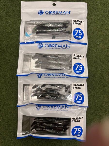 NO.5952 コアマン アルカリシャッド 75mm カタクチイワシ 未開封品4点セット