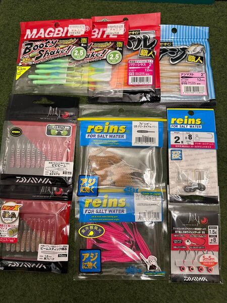 NO.6043 メバル アジング ワーム セット 未開封品10点セット