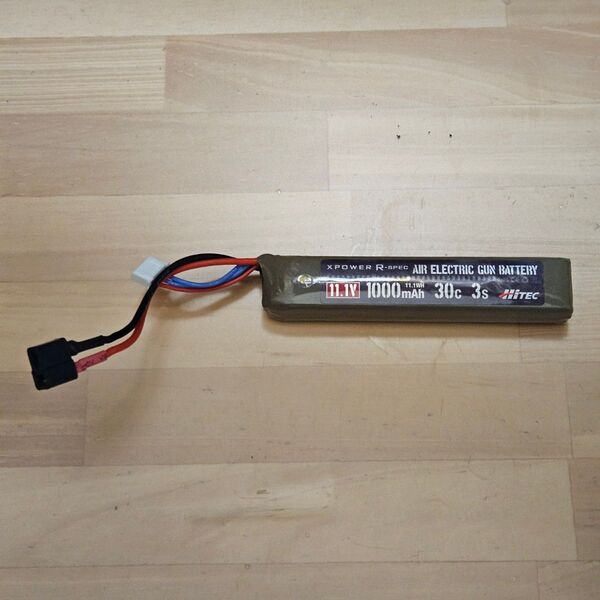 ハイテック XPOWER Rスペック リポバッテリー Li-Po 11.1V 1000mAh 30C 3S 電動ガン