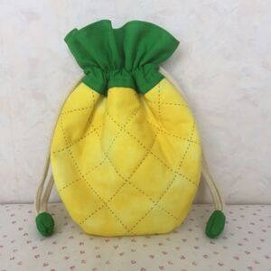 パイナップル 巾着 ハンドメイド ハワイアン