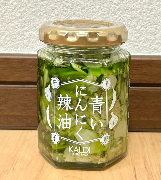 カルディ 青いにんにく辣油 120g