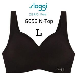 L◆トリンプ スロギーG056◆ブラレットタイプカップ付きハーフトップ◆ブラック