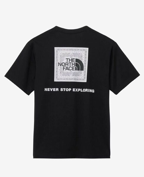 ノースフェイス バンダナスクエアロゴTシャツ(ブラック)L
