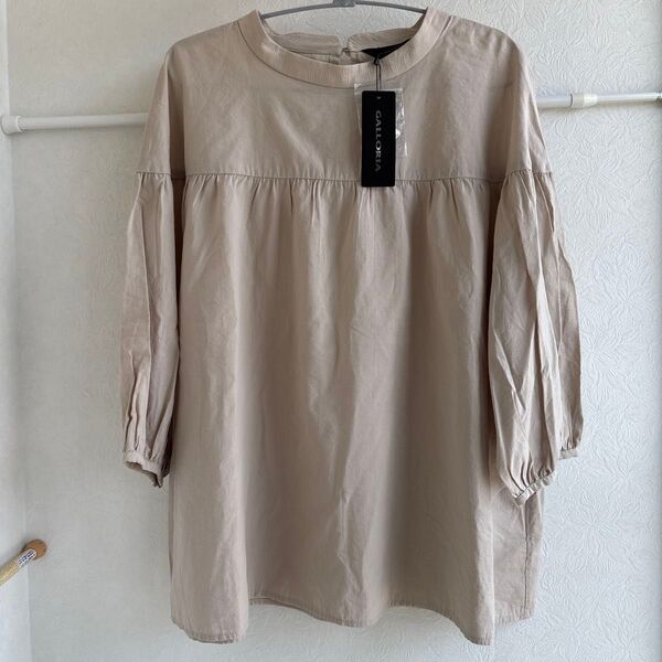 七分袖ブラウス ベージュ Lサイズ 新品未使用