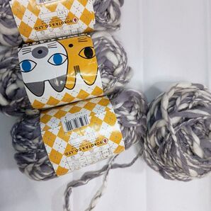 横田製品 ダルマ毛糸 稀少 遊YOU ツーキャッツ 3玉+オマケ 日本製