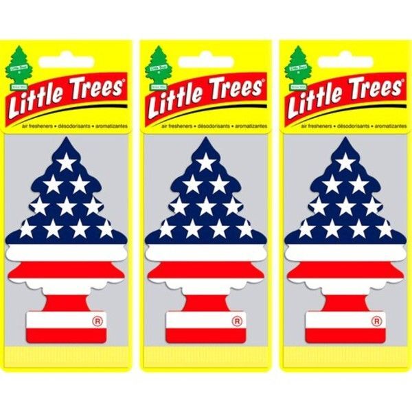 LittleTree リトルツリー エアフレッシュナースターズ&ストライプス3枚 USDM