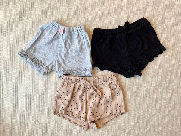 H&M 西松屋 ショートパンツ 3枚セット 4〜6m 60〜70 子供服 まとめ売り ブルマ 夏