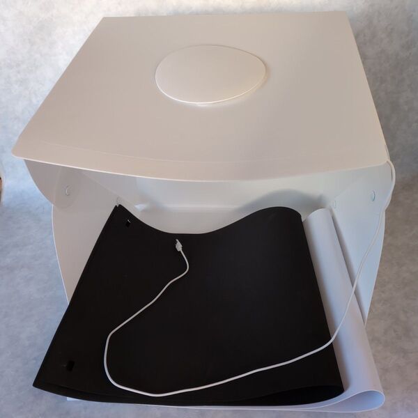 撮影ボックス LEDライト付き 大きいサイズ約40cm×約40cm×約40cm