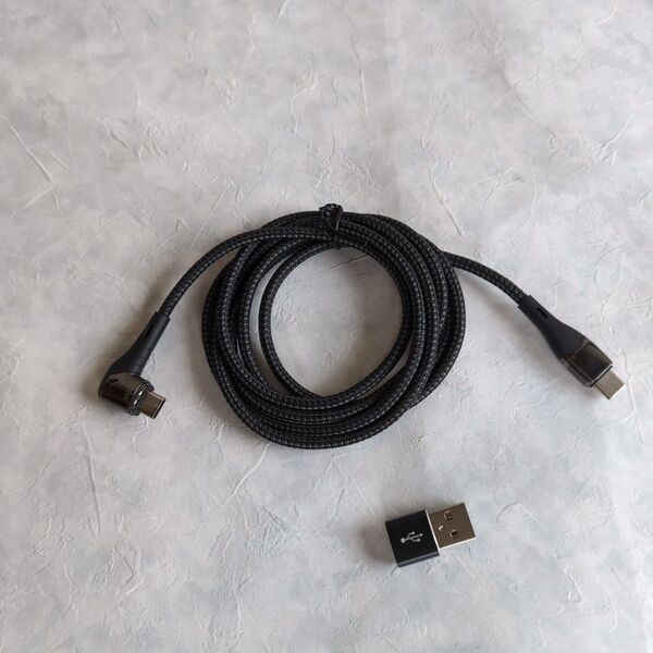 Type CtoC ケーブルと、USB Type-CtoA変換アダプターセット