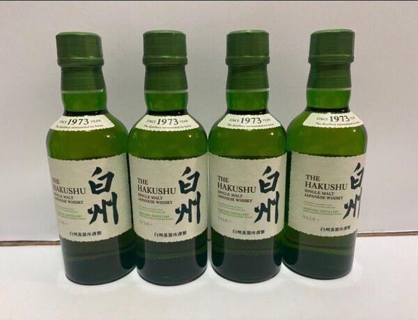 サントリー ウイスキー 白州ノンエイジ180ml×4本 アルコール分43%