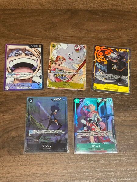 パラレル5枚セット(ローSECパラレル,ニカルフィリーダーパラレル,ナミRパラレル,ブルックRパラレル,ペローナRパラレル)