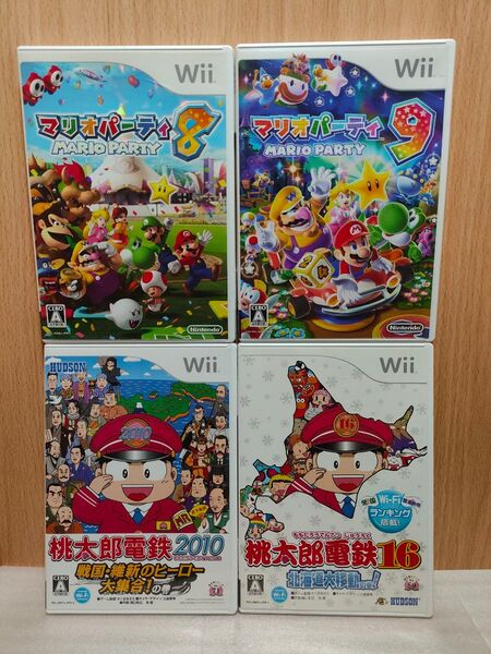 【wii ソフト】マリオパーティ8・9 桃太郎電鉄2010・16 セット