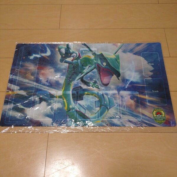 【新品未使用】ポケモンカードゲーム ハーフプレイマット チャンピオンズリーグ2019 レックウザ