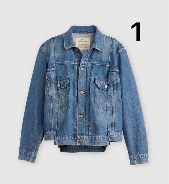 25ss sacai x LEVI'S Men's Denim Jacket "Blue" size1