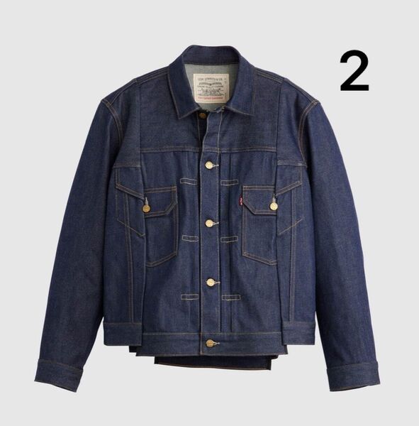 25ss sacai x LEVI'S Men's Denim Jacket "Indigo"