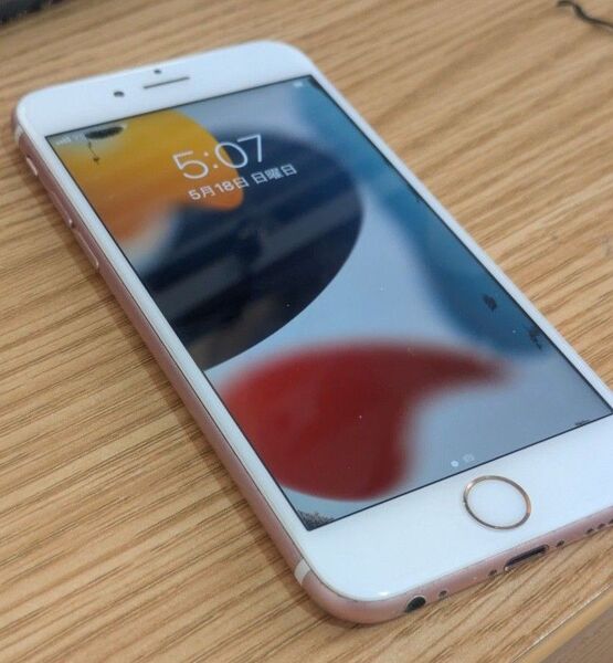 ジャンクiPhone6s (液晶滲み有り) ローズゴールド SIMロック解除済み