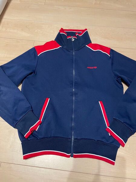 adidas 80sトラックジャケット ネイビー/レッド/ホワイト