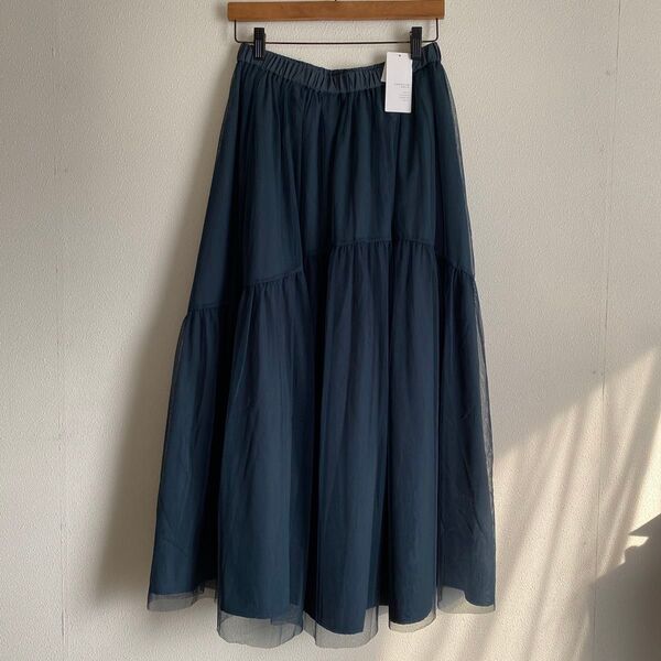 【アメリカンホリック AMERICAN HOLIC】新品 リバーシブルチュールスカート グリーン 2WAY チュール/タフタ