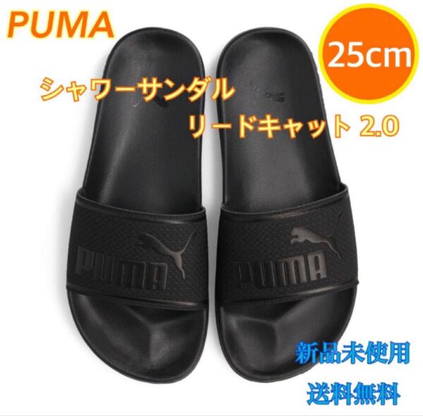 PUMA プーマ シャワーサンダル リードキャット2.0 25センチ 新品 黒