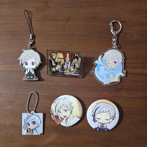 文スト 文豪ストレイドッグス 中島敦 缶バッジ アクリルキーホルダー ラバーストラップ まとめ売り