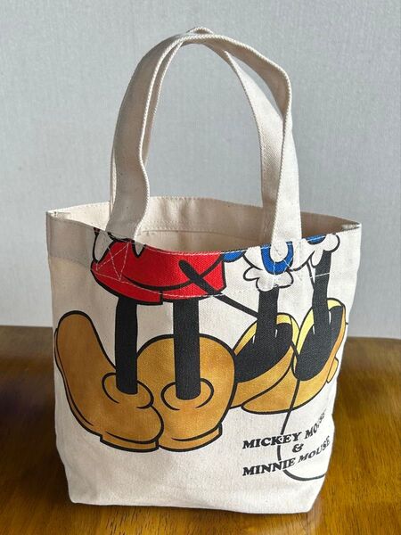 未使用 ディズニー ミッキー&ミニー ミニトートバッグ ランチバッグ