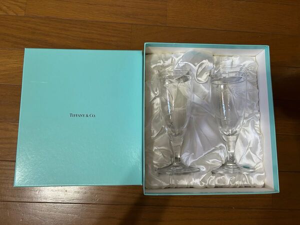 TIFFANY&Co. ティファニー☆ペアシャンパングラス 箱付き