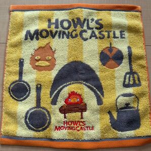 ハウルの動く城 ハンカチ タオル ハンドタオル カルシファー ハウル ジブリ 宮崎駿 アニメ 映画 新品 未使用 タグ付き