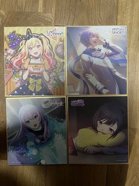 プロセカ 色紙 4枚セット 巡音ルカ 天馬咲希 東雲絵名 KAITO