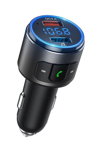 FMトランスミッター 車載充電器 Bluetooth5.0 スマートフォン用