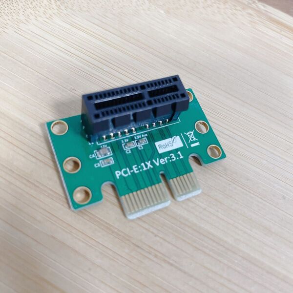 PCI-E1X オス-メスライザーカード