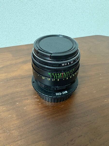 Helios 44-2 58m F2 オールドレンズ efマウント用マウントアダプター付き 単焦点レンズ ヘリオス キャノン
