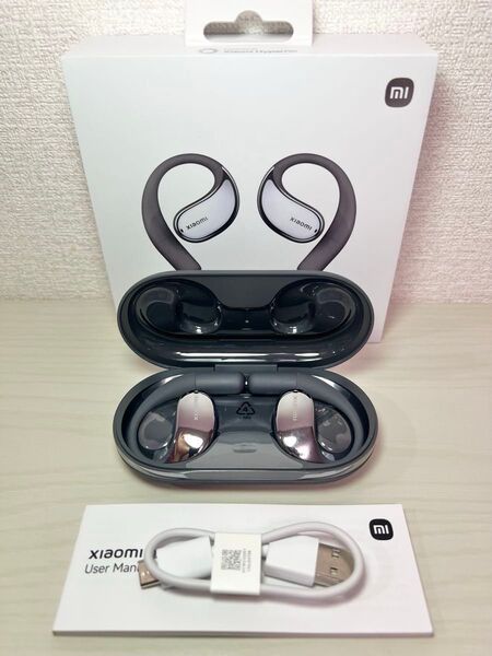 極美品/Xiaomi Openwear Stereo コズミックグレー/オープンイヤー イヤホン/定価:14,980円