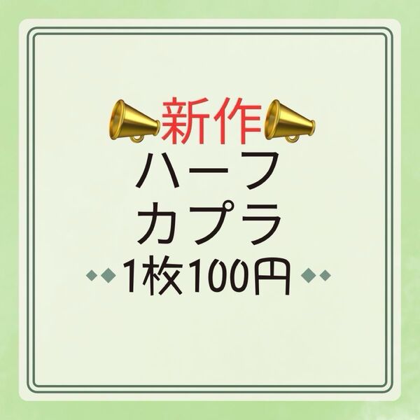 【新作】ハーフカプラ カプラ カップラップ 転写シール 防水シール