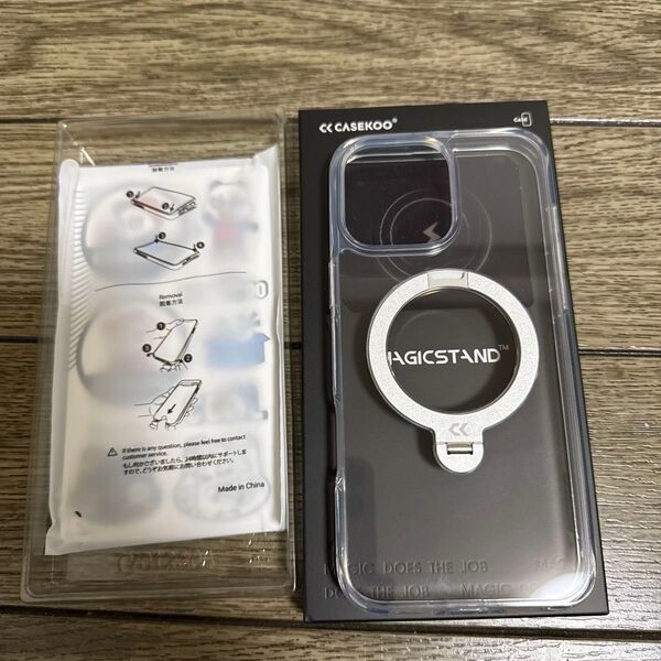 CASEKOO iPhone 16 Pro Max 用 ケース 「MagicStand Pro KORI」(クリア)