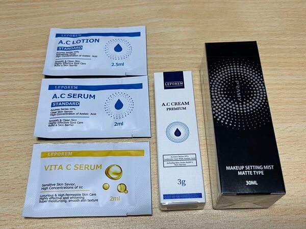プラミー メイクアップセッティングミスト(マットタイプ)30ml , LEPOREM ルポレム A.Cクリームプレミアム